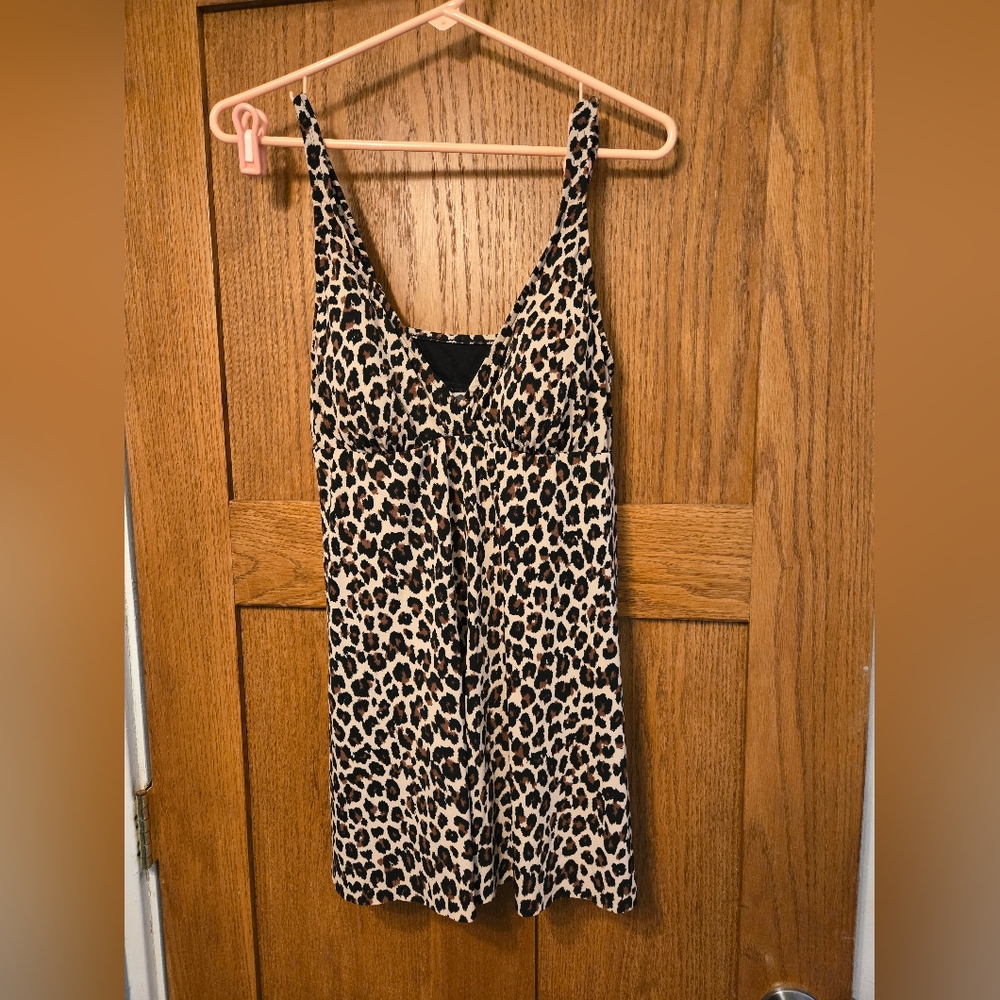 Leopard Print Swimsuit Size L